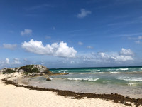 caribbean sea ocean view from Zamas Hotel - Tulum, Mexico
