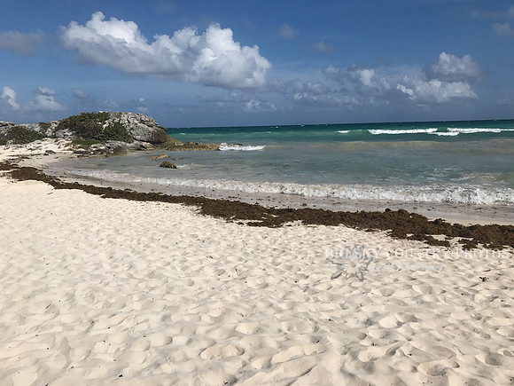 caribbean sea ocean view from Zamas Hotel - Tulum, Mexico
