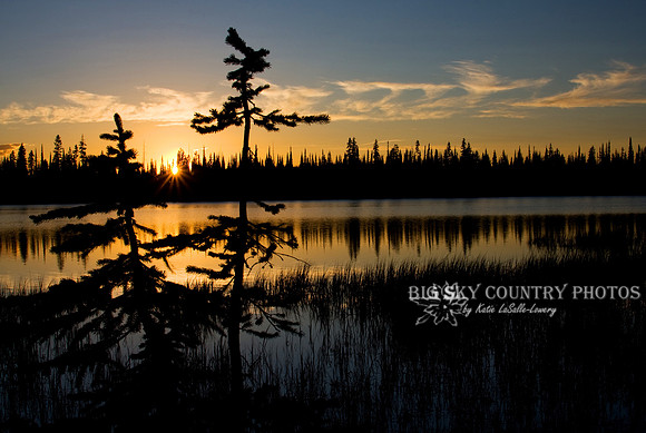 sunset at Lily Lake