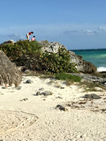 caribbean sea ocean view from Zamas Hotel - Tulum, Mexico
