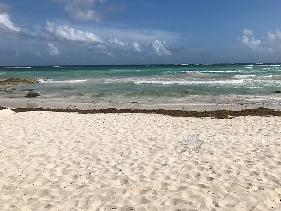 caribbean sea ocean view from Zamas Hotel - Tulum, Mexico
