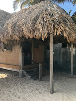 exterior of beachfront cabana at Zamas Hotel - Tulum, Mexico