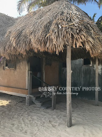 exterior of beachfront cabana at Zamas Hotel - Tulum, Mexico