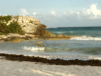 caribbean sea ocean view from Zamas Hotel - Tulum, Mexico