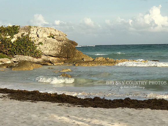 caribbean sea ocean view from Zamas Hotel - Tulum, Mexico
